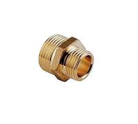 NIPPLO NIPLES DOPPIO RIDOTTO OTTONE GIALLO 3/4X1/2" GIUNTO TUBO GIUNZIONE