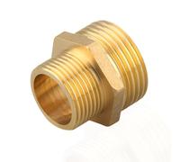 Nipplo riduttore G1 1/4" (Ø 41,3 mm) x G1" (diametro 32,5 mm) ottone, doppio nipplo ridotto DN32 a DN25 AG/AG, filettatura esterna su entrambi i lati, adatto per acqua potabile