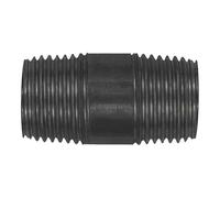 Nipplo tubo doppio, 23, AG/AG, acciaio nero, R 1/4, lunghezza 60,0 mm, pressione di lavoro max. 50 bar, DIN EN 10241