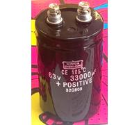 Nippon 33000uF 63V 105° Condensatore elettrolitico Ø50x80mm THT A Vite