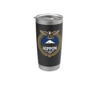Nippon Japan Heritage Fuji Mountain Eagle Crest Bicchiere termico in acciaio inox doppia parete