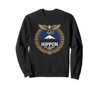 Nippon Japan Heritage Fuji Mountain Eagle Crest Felpa