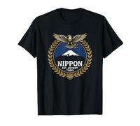 Nippon Japan Heritage Fuji Mountain Eagle Crest Maglietta
