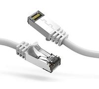 Nippon Labs 60CAT8-3-26WT - Cavo Ethernet Cat8, serie sottile, 2 GHz, 40 G, S/FTP, schermato 40 Gbps 2000 Mhz, cavo patch SFTP, Cat8 RJ45, da parete, esterno per router, modem, ecc.