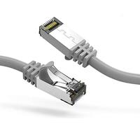 Nippon Labs 60CAT8-7-26GY - Cavo Ethernet Cat8 da 2,1 m, serie Slim - Grigio | 2GHz, 40G, S/FTP - Schermato 40Gbps 2000 Mhz SFTP, cavo Cat8 RJ45 - a parete, esterno per router, modem, ecc.