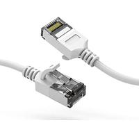 Nippon Labs 60CAT8-7-30WT - Cavo Ethernet Cat8 U/FTP, 2,1 m, cavo di rete ethernet sottile, 30 AWG, 40 Gbps 2000 MHz RJ45