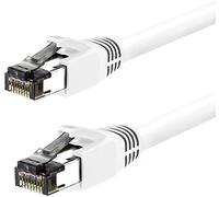 Nippon Labs Cat8 RJ45 35FT Ethernet Patch Internet Network LAN Cable, Indoor/Outdoor, 24AWG Shielded Latest 40Gbps 2000Mhz, Weatherproof S/FTP for Router, PS4, PS5, Xbox, PoE, Switch, Modem (White)