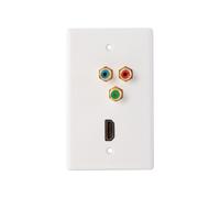 Nippon Labs WP-HM4-RRGB Piastra da parete HDMI con video componente