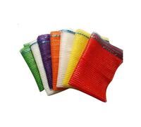 Nipter Sacchi Raschel 30 kg, sacchi per cipolle, sacchi per patate, sacchi a rete per legna da ardere, 50x80 cm, arancione, 100 pezzi