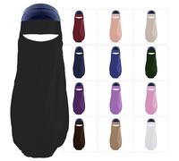 Niqab musulmano Nikab Burqa donna velo sopra la testa hijab Ramadan burka isl...