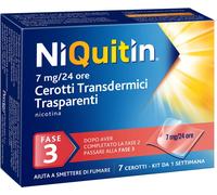 Niquitin 7 mg/24 ore Cerotti Transdermici Trasparenti 7 Cerotti