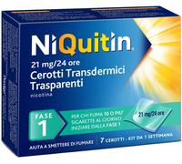 Niquitin Cerotti Transdermici Trasparenti 21mg/24 Ore 7 Cerotti