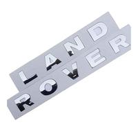 NIRBO Emblema della Copertura del Cofano del Cofano dell'auto con Lettera 3D, Lettere autoadesive per la Testa Anteriore cromata, per Land Rover Range Rover Velar Sport Discovery 2 3 4 Defender