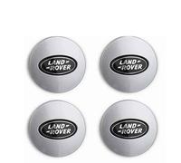 NIRBO Set coprimozzo coprimozzo Cromato da 62 mm, 4 Pezzi per Land Rover SV Freelander Discovery Defender Range Rover Evoque Sport, Adesivo per Pneumatici Badge Trim,C