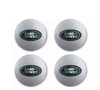 NIRBO Set coprimozzo coprimozzo Cromato da 62 mm, 4 Pezzi per Land Rover SV Freelander Discovery Defender Range Rover Evoque Sport, Adesivo per Pneumatici Badge Trim,E