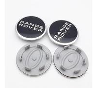 NIRBO Set coprimozzo coprimozzo Cromato da 62 mm, 4 Pezzi per Land Rover SV Freelander Discovery Defender Range Rover Evoque Sport, Adesivo per Pneumatici Badge Trim
