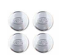 NIRBO Set coprimozzo coprimozzo Cromato da 62 mm, 4 Pezzi per Land Rover SV Freelander Discovery Defender Range Rover Evoque Sport, Adesivo per Pneumatici Badge Trim,F