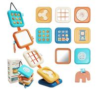 NIRJIK Giocattoli Montessori a partire da 1 anno, Busy Cube con apprendimento e giochi sensoriali, Busy Board Baby per 1-5 anni, giocattolo da viaggio, cubo motore per Natale, compleanni e feste