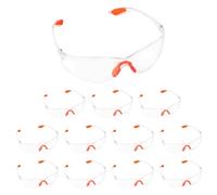 NIRJIK Pacchetto Da 12 Paia Di Occhiali Di Protezione, Trappezzi Nasali E Auricolari in Gomma Occhiali Di Sicurezza Transparenti per La Costruzione, Il Laboratorio, La Squash E L'airsoft