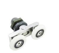 NIRNHYRUR Binario per Porta Scorrevole Ruote for Porte scorrevoli in Lega di Alluminio, puleggia in Nylon, for, rulli for in Vetro, ferramenta for la casa, 2 Pezzi(A2)