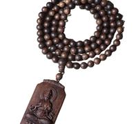 NIRNHYRUR Braccialetto Ciondolo for Auto Dolce-Miele di Grado Affondamento da 8 mm in Legno agar Bianco Vietnam Nha Trang(6mm Beads)