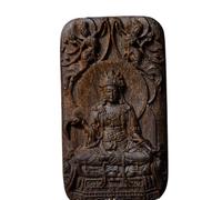 NIRNHYRUR Braccialetto Vietnam Nha Trang Ciondolo con Pietra Portafortuna del Buddha guardiano in Legno di agar Bianco affondante Grado Otto e da Appendere for Auto