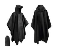 NIRNHYRUR Impermeabile da Donna 3 in 1 Impermeabile da Esterno Impermeabile con Manica con Cappuccio Poncho Antipioggia Grande Impermeabile Portatile Escursionismo Viaggio(5)