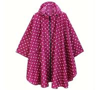 NIRNHYRUR Impermeabile da Donna Impermeabile Leggero con Cerniera e Cappuccio con Tasca for Adulti - Cappotto con Poncho Antipioggia