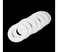 NIRNHYRUR O-Ring Assortimento di 10 rondelle Piatte for guarnizioni, for parafanghi in PTFE, Spessore 1 mm(6x12x1mm)