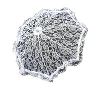 NIRNHYRUR Ombrellone in Pizzo da Sposa Ombrelli da Donna in Pizzo Elegante Motivi Floreali Mini Ombrello da Sposa Scavato Delicata Decorazione di Nozze Puntelli(Color 1)