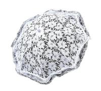 NIRNHYRUR Ombrellone in Pizzo da Sposa Scavato Ombrelli in Pizzo da Donna Elegante Mini Ombrello da Sposa Motivi Floreali Decorazione di Nozze Puntelli(Color 4)