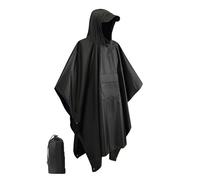NIRNHYRUR Poncho Antipioggia da Donna con Cappuccio e Tasca Impermeabile Leggero Cappotto Impermeabile Unisex for Uomo Donna