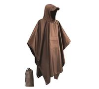 NIRNHYRUR Poncho Antipioggia da Donna con Cappuccio e Tasca Impermeabile Leggero Cappotto Impermeabile Unisex for Uomo Donna