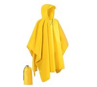 NIRNHYRUR Poncho Antipioggia da Donna con Cappuccio e Tasca Impermeabile Leggero Cappotto Impermeabile Unisex for Uomo Donna