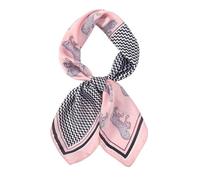 NIRNHYRUR Sciarpa di Seta da Donna Sciarpa Quadrata di Seta Floreale Scialle di Raso da Donna Avvolgere Hijab Fascia for Capelli Femminile Fazzoletto da Polso 70 * 70 cm(Pink)