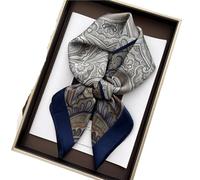 NIRNHYRUR Sciarpa di Seta da Donna Sciarpe Stampate Morbido Raso Quadrato Fazzoletto da Collo Scialli da Donna Hijab 70X70CM(Dark Blue)