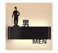 NIRNHYRUR Segno della Toilette Segnaletica for Bagno, for for Uomini e Donne, for Aziendale, Display a LED for Bar caffetteria in luoghi pubblici(H)