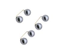 NIRNHYRUR Stringivita for Pantaloni, 30 Set, Spille con Doppia Perla, Spille Anti-sbiadimento, for Donne, Maglione, Cardigan, Clip, Cappotto, Bottone Retrattile, Vestito, Jeans, Adatti for Pantaloni