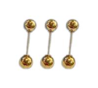 NIRNHYRUR Stringivita for Pantaloni, 30 Set, Spille con Doppia Perla, Spille Anti-sbiadimento, for Donne, Maglione, Cardigan, Clip, Cappotto, Bottone Retrattile, Vestito, Jeans, Adatti for Pantaloni