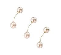 NIRNHYRUR Stringivita for Pantaloni, 30 Set, Spille con Doppia Perla, Spille Anti-sbiadimento, for Donne, Maglione, Cardigan, Clip, Cappotto, Bottone Retrattile, Vestito, Jeans, Adatti for Pantaloni