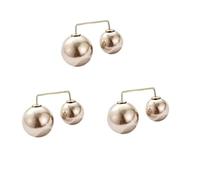 NIRNHYRUR Stringivita for Pantaloni, 30 Set, Spille con Doppia Perla, Spille Anti-sbiadimento, for Donne, Maglione, Cardigan, Clip, Cappotto, Bottone Retrattile, Vestito, Jeans, Adatti for Pantaloni