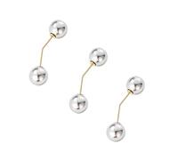 NIRNHYRUR Stringivita for Pantaloni, 30 Set, Spille con Doppia Perla, Spille Anti-sbiadimento, for Donne, Maglione, Cardigan, Clip, Cappotto, Bottone Retrattile, Vestito, Jeans, Adatti for Pantaloni
