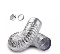 NIRNHYRUR Tubo Flessibile dell'asciugatrice Tubo Flessibile di Scarico in Alluminio, Condotto 'Aria in for Cappa aspirante for asciugatrice, Riduttore Ventilazione(4m,160mm)