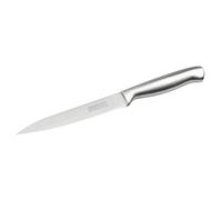 Nirosta Coltello da cucina con lama seghettata STAR, coltello multiuso affilato a mano, lama seghettata a mano, lunghezza lama: circa 12 cm, quantità: 1 pezzo