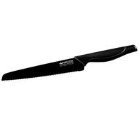 Nirosta Coltello per Pane, Linea Wave in Acciaio Inossidabile con Rivestimento Antiaderente Nero 20cm