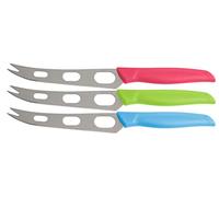 NIROSTA FACKELMANN 43202 Tropical - Coltello da formaggio in plastica e acciaio INOX, 24 cm, 1 pezzo, Colore Assortito