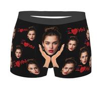 Nirusetty Biancheria intima personalizzata da uomo, boxer personalizzati, biancheria intima personalizzata per uomo, regali di compleanno per lui, Tieni nel palmo della tua mano, XXL