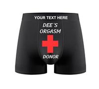 Nirusetty Boxer da uomo personalizzato,Boxer viso personalizzato,Boxer viso personalizzato con foto, Il suo orgasmo donatore, L