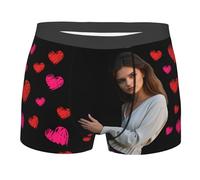 Nirusetty Boxer divertenti personalizzati con viso boxer personalizzati per uomo fidanzato padre marito compleanno regali di San Valentino, Sei incredibile!, XS