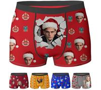 Nirusetty Boxer personalizzati da uomo, intimo corto personalizzato, fidanzato, marito, San Valentino, compleanno, XS-3XL